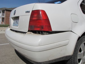 Damage to the Jetta